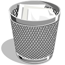 Full, Trash, recycle bin DarkGray icon