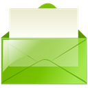 green, Letter, envelop, mail, Email, Message DarkKhaki icon