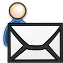 send, Human, user, mail, Message, Account, profile, Email, envelop, Letter, people WhiteSmoke icon