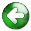 button, Back, Arrow, previous, Left, prev, Backward ForestGreen icon