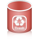 redtrashempty IndianRed icon