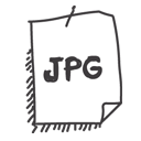 Jpeg, jpg, document, paper, File Black icon