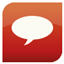 talk, speak, Comment, Chat Firebrick icon