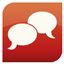 Chat, speak, talk, Comment Firebrick icon