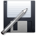 pencil, save, writing, paint, Filesaveas, Edit, disc, write, Draw, Disk, save as, Pen DarkSlateGray icon