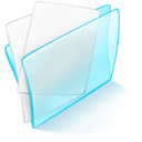 papier, dossier, Blue Black icon
