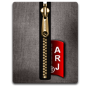 Arj, Black, gold DimGray icon