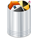trash can, Full, recycle bin, Trash, Bin, recycle Black icon
