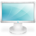 Display, monitor, screen SkyBlue icon