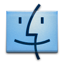 Finder, Dock SkyBlue icon
