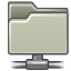 Folder, Remote, Gnome Silver icon