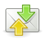 send, mail, Letter, envelop, Email, Gnome, Message, receive Black icon