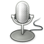 Gnome, Microphone, mic, Audio, input Black icon
