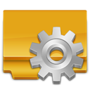 Administrative, tool, utility Goldenrod icon