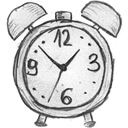 alarm clock, history, time, Alarm, Clock WhiteSmoke icon