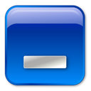 minimize, Box, Blue DarkBlue icon
