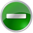 Minus, Circle, subtract, green, round SeaGreen icon