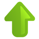 increase, rise, upload, arrow up, Arrow, Up, Ascend, Ascending OliveDrab icon