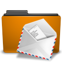 envelop, Letter, Message, mail, Email, Orange, Folder DarkGoldenrod icon