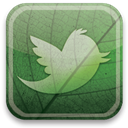green, twitter, eco DarkSeaGreen icon