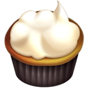 cupcake, Buttercream Black icon