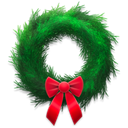 wreath, Holiday Black icon