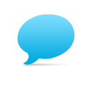 speak, talk, Comment, Chat DeepSkyBlue icon