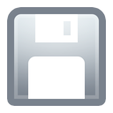 Disk, save, disc DimGray icon