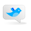twitter, Sn, birdie, Social, social network Gainsboro icon