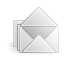 Email, envelop, mail, open, Message, Letter Gainsboro icon