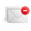 Message, remove, Del, envelop, mail, delete, Email, Letter Gainsboro icon