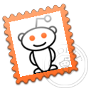 postage, Stamp, Reddit LightSalmon icon