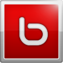 Social, Bebo, social network DarkRed icon