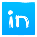 Linkedin DeepSkyBlue icon