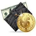 wallet, Money DarkSlateGray icon