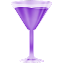 purple, wineglass Black icon