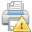 Error, wrong, exclamation, warning, printer, Alert, Print DarkGray icon