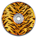 disc, Tiger, save, Disk, Animal Black icon
