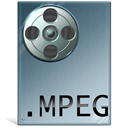 Mpeg, mpg, video LightSlateGray icon