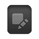 graphic, square Black icon