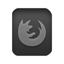 Firefox, Browser, html Black icon