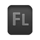 Flash, fla Black icon
