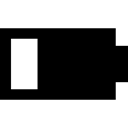 Status, low, interface, Batteries, Supra Icons, Battery, low battery, Battery Level, level Black icon