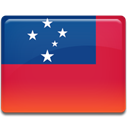 Country, samoa, flag Crimson icon