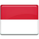 Country, Indonesia, flag Crimson icon