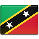 Country, saint, And, nevis, flag, kitts Crimson icon
