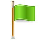 flag, green Black icon