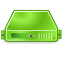 Server, green YellowGreen icon