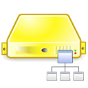 Dir, Server, Directory, yellow Black icon