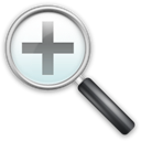 magnifying class, Magnifier, In, zoom, Zoom in, Enlarge Black icon